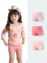 FREE FIT-Girl's Cotton Boxer Briefs 3-Pack Underwear(Red+Purple+Pink)