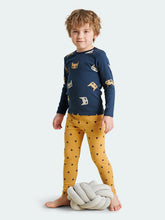 WARM FIT-Boy's 280g/㎡ Brushed Thermal Underwear Set for 5-15℃(Bat Mask)