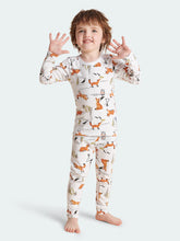 FREE FIT-Boy 180g/㎡ Multi-Scene Pajamas Set 10-20℃(White Fox)