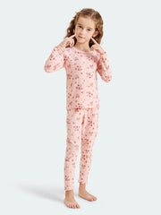 FREE FIT-Girl 180g/㎡ Multi-Scene Pajamas Set 10-20℃(Small Flower)