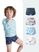 FREE FIT-Kids Boy 4 Packs Cotton Boxer Briefs