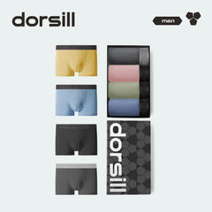 Men's 4 Packs Boxer Briefs Lenzing Modal +Lycra Fabric