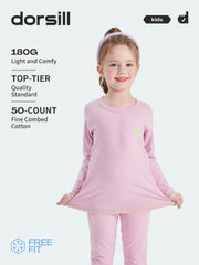 FREE FIT-Girl 180g/㎡ Multi-Scene Pajamas Set 10-20℃(Purple)