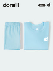 FREE FIT-Boy 180g/㎡ Multi-Scene Pajamas Set 10-20℃(Light Blue)