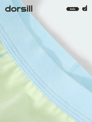 FREE FIT-Boyl's Cotton Boxer Briefs 3-Pack Underwear(Gray+White+Green)