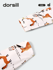 Sous-vêtements thermiques Dorsill pour garçon 3-14 ans Gris Dinosaure Slim Ensemble de couche de base pour enfants Caleçon long pour enfants