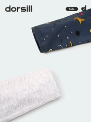 FREE FIT-Boy 180g/㎡ Multi-Scene Pajamas Set 10-20℃(Gray Dinosaur)