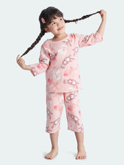 COOL-FIT Girl Cotton 3/4 Sleeve Lounge Set