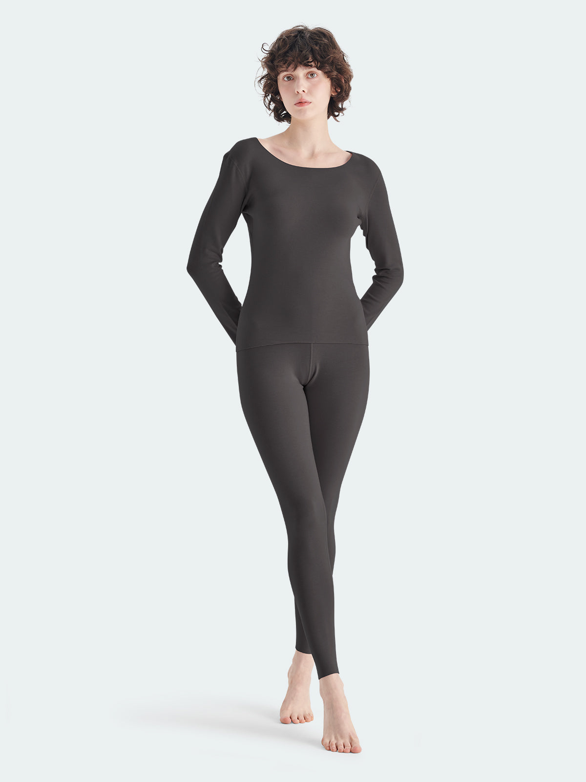 EXFRESH(TOYOBO) Brushed Thermal Underwear Set For Women&Teenager Girl