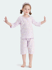 COOL-FIT Girl Cotton 3/4 Sleeve Lounge Set