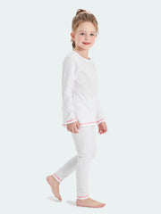 FREE FIT-Girl 180g Multi-Scene Pajamas Set 10-20℃（White）