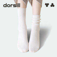 Women Winter Wool Solid Thick Warm Crew Socks Christmas Gift