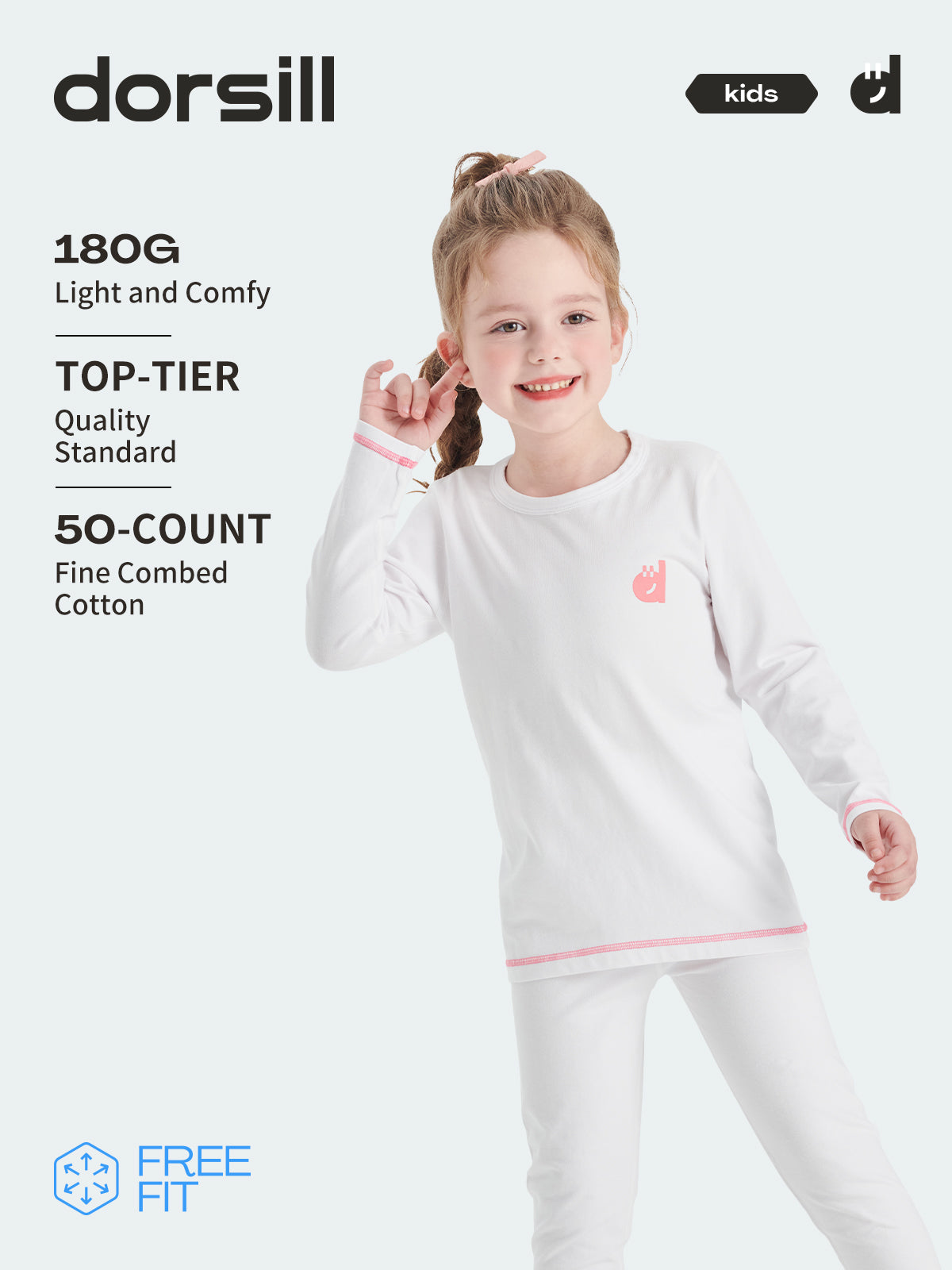 FREE FIT-Girl 180g Multi-Scene Pajamas Set 10-20℃