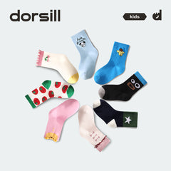 Kids 5-Pack Cotton Crew Socks