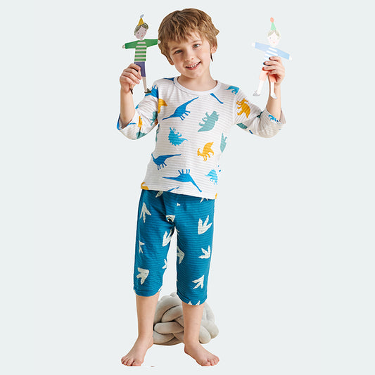 Children Cotton 3/4 Sleeve Loungewear