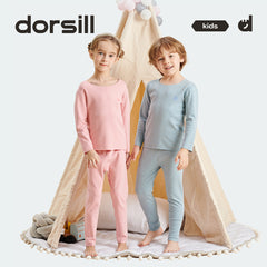 Children's Velvet Thermal Underwear Set for 3-14Y Dralon+EXFRESH（TOYOBO）-5-5℃