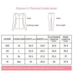 Women&Teenager Thermal Base Layer Set