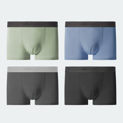 Men's 4 Packs Boxer Briefs Lenzing Modal +Lycra Fabric 