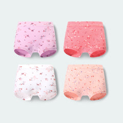 Girl 4-Packs Cotton Underwear Boxer Briefs