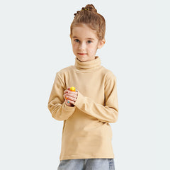 Kids' Brushed Turtleneck Top for 4-14y