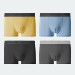 Men's 4 Packs Boxer Briefs Lenzing Modal +Lycra Fabric 