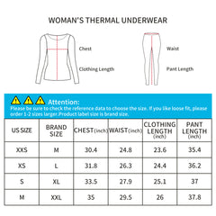 EXFRESH(TOYOBO) Brushed Thermal Underwear Set For Women&Teenager Girl