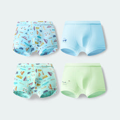 Kids 4-Packs Cotton Boy Underwear