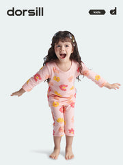 COOL-FIT Girl Cotton 3/4 Sleeve Lounge Set