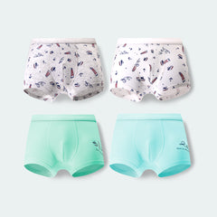 Kids 4-Packs Cotton Boy Underwear