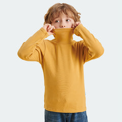 Kids' Brushed Turtleneck Top for 4-14y