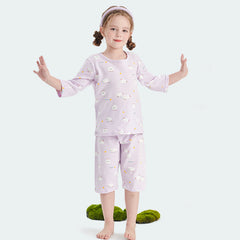 Children Cotton 3/4 Sleeve Loungewear