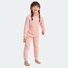 Kids' Fleece-lined Thermal Underwear Set For 3-12Y