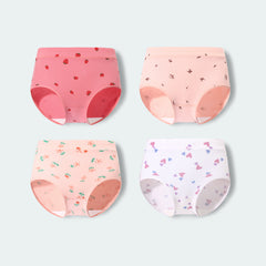 Girl 4-Packs Cotton Underwear Boxer Briefs