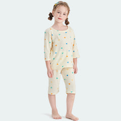 Children Cotton 3/4 Sleeve Loungewear