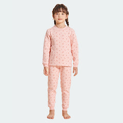 Kids' Fleece-lined Thermal Underwear Set For 3-12Y