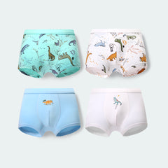 Kids 4-Packs Cotton Boy Underwear