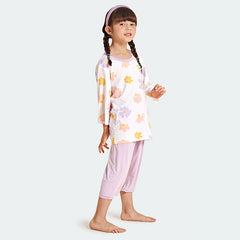 Children 3/4 Sleeved Pajamas Lenzing Modal +Lycra Fabric 