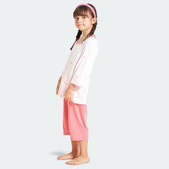 Children 3/4 Sleeved Pajamas Lenzing Modal +Lycra Fabric 